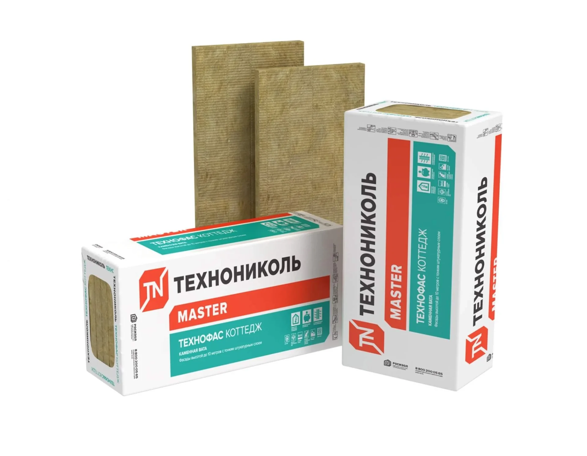 Базальтовая тепло-шумоизоляция ТЕХНОНИКОЛЬ ТЕХНОФАС КОТТЕДЖ