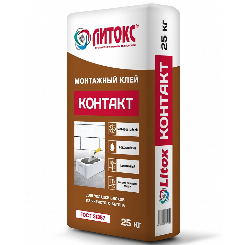 Смесь монтажная ЛИТОКС «КОНТАКТ» 25кг