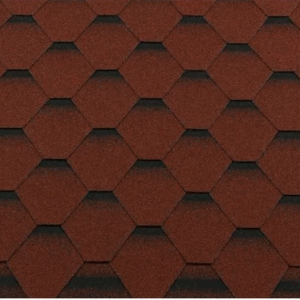 Гибкая черепица Roofshield Premium Стандарт Красный