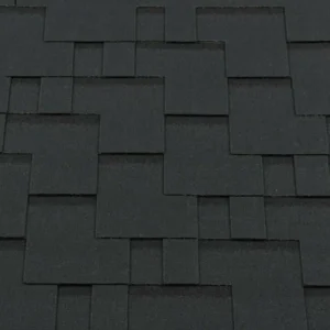 Гибкая черепица Roofshield Premium Модерн Бархатно-Черный