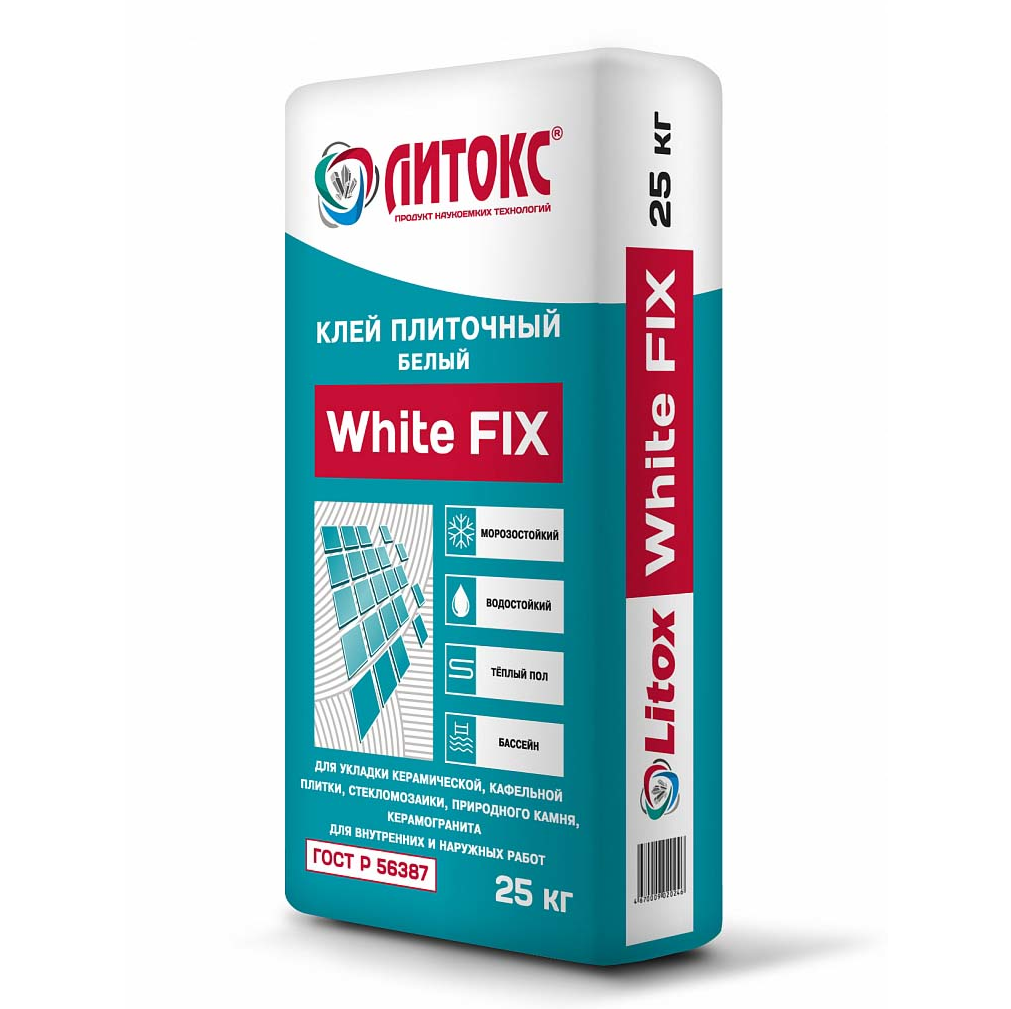 Клей ЛИТОКС «White FIX» 25кг