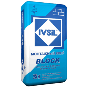 Монтажный клей IVSIL BLOCK 25кг