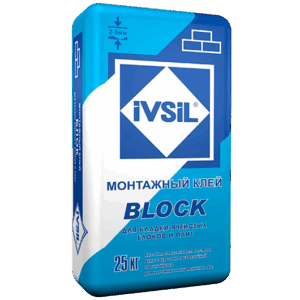 Монтажный клей IVSIL BLOCK ЗИМА 25кг