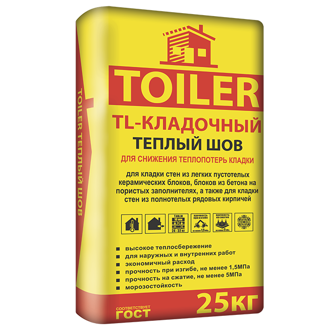 TOILER TL-КЛАДОЧНЫЙ Теплый шов 25кг