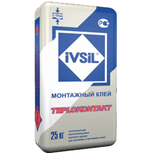 Монтажный клей IVSIL TEPLOKONTAKT 25кг