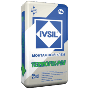 Монтажный клей IVSIL TERMOFIX-P/М 25кг