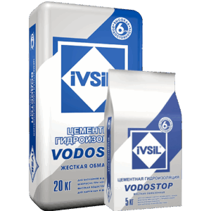 Гидроизоляция IVSIL Vodostop обмазочная 5/20кг