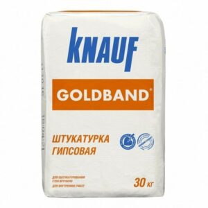 Штукатурка гипсовая КНАУФ-Гольдбанд, 30кг