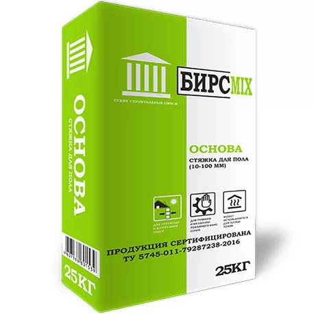БИРСMIX, Стяжка для пола ОСНОВА 25 кг