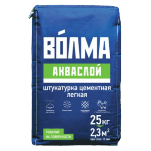 Штукатурка цементная "ВОЛМА-Акваслой" 25кг