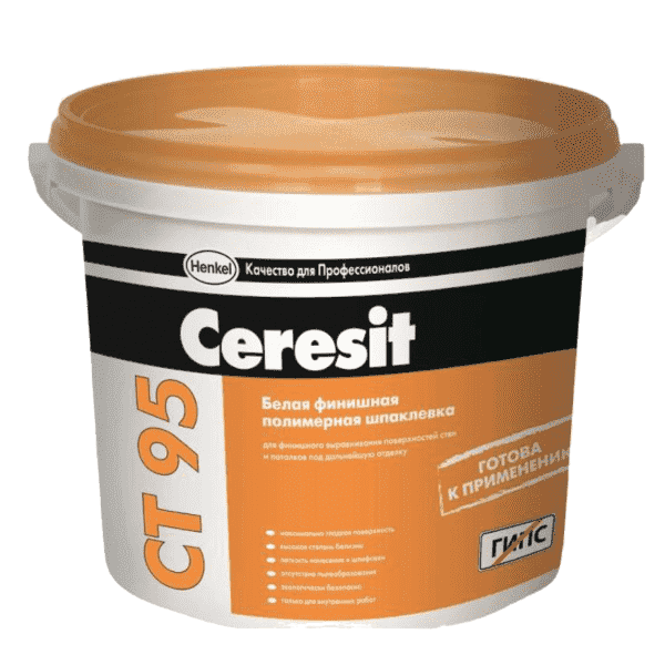 Ceresit Шпаклевка готовая полимерная CT 95, 25 кг
