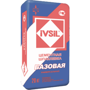 IVSIL БАЗОВАЯ Универсальная цементная шпаклевка, 20кг