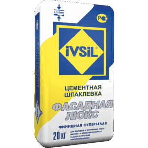 IVSIL Фасадная ЛЮКС финишная шпаклевка, 20кг