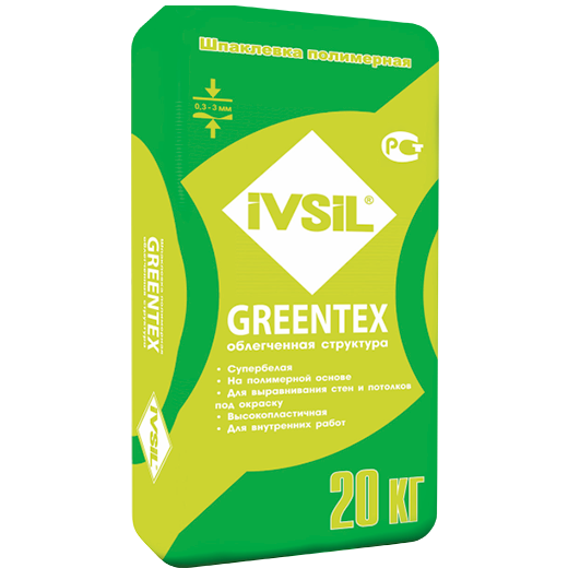 IVSIL GREENTEX Финишная шпаклевка, 20кг (Копировать)