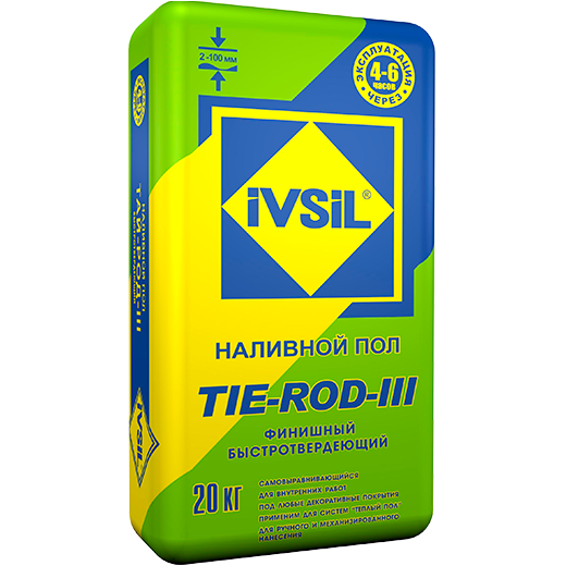 Самовыравнивающийся наливной пол TIE-ROD-III 25кг