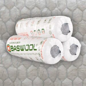 Мат прошивной с обкладкой из мет. сетки с одной стороны Baswool МП(МС)-60 (100*2000*1200)